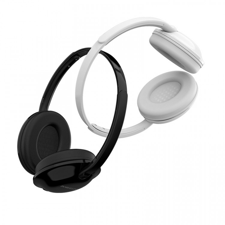 borofone bo1 enjoybass in line control wired headphones black white borofone bo1 enjoybass in line control wired headphones black white