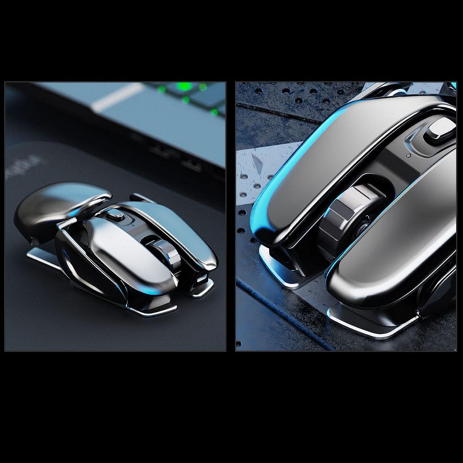 PX2 Wireless Mouse Rechargeable Metal Silent for PC Laptop Gaming Desktop