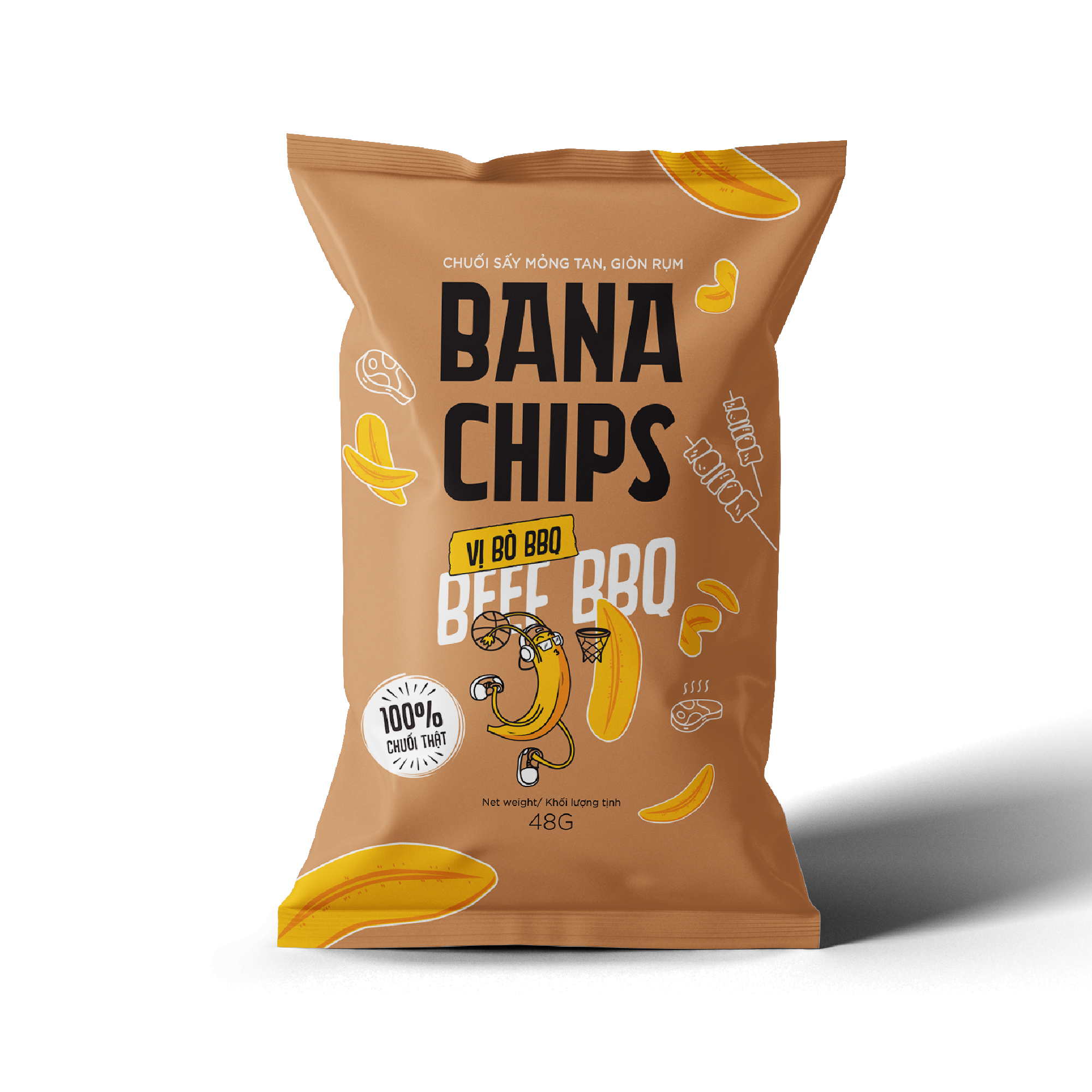 Snack Bana Chips – Vị Bò BBQ 48g