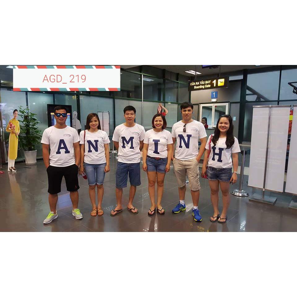 Áo in chữ cái đủ size từ 7kg đến 95kg