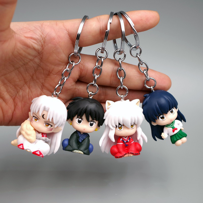 Mô hình Khuyển Dạ Xoa móc treo balo Figure InuYasha Sesshoumaru trang trí góc học tập