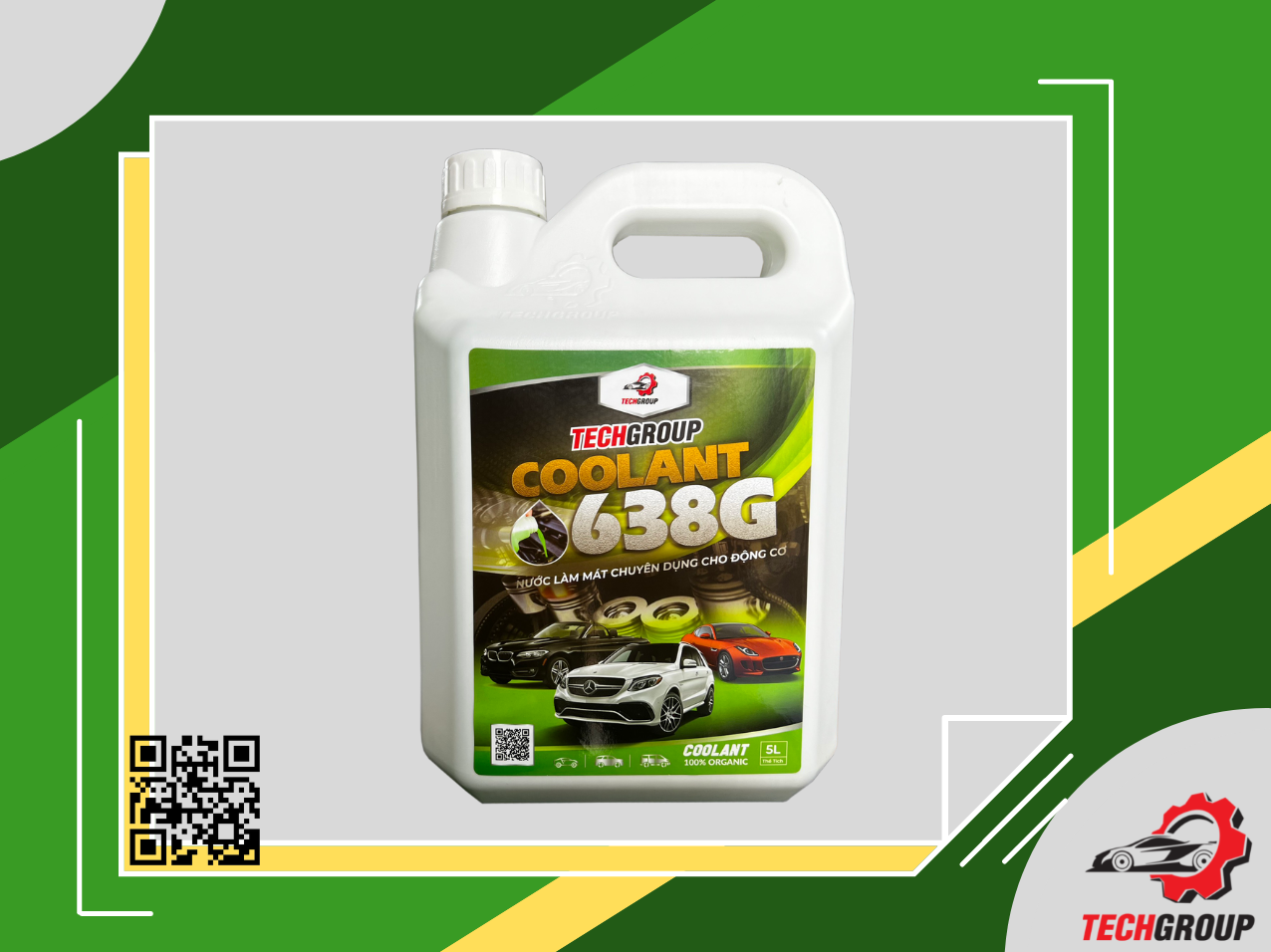 NƯỚC LÀM MÁT ĐỘNG CƠ TECHGROUP 638 5 lít