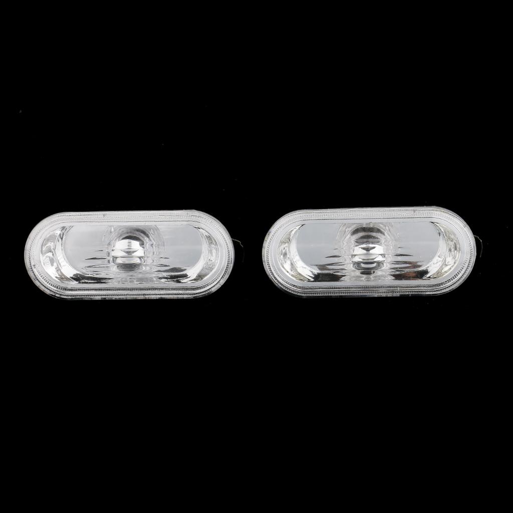 Pair LED Side Marker Lights For Volkswagen MK4 Golf Jetta Bora B5 Passat