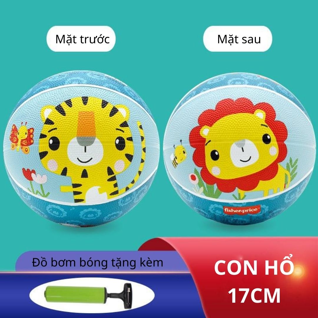 Đồ chơi bóng rổ trẻ em cao cấp Fisher Price cho trẻ 2-3-4-5 tuổi có tặng kèm bơm hơi