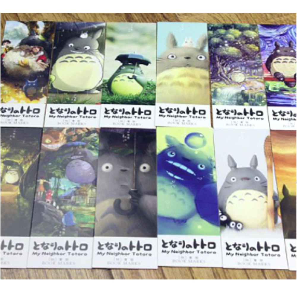 Hộp 32 Bookmark Đánh Dấu Sách Anime Totoro