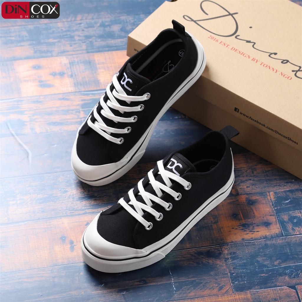 Giày Sneaker Vải Nữ DINCOX D31 Năng Động Nữ Tính Black