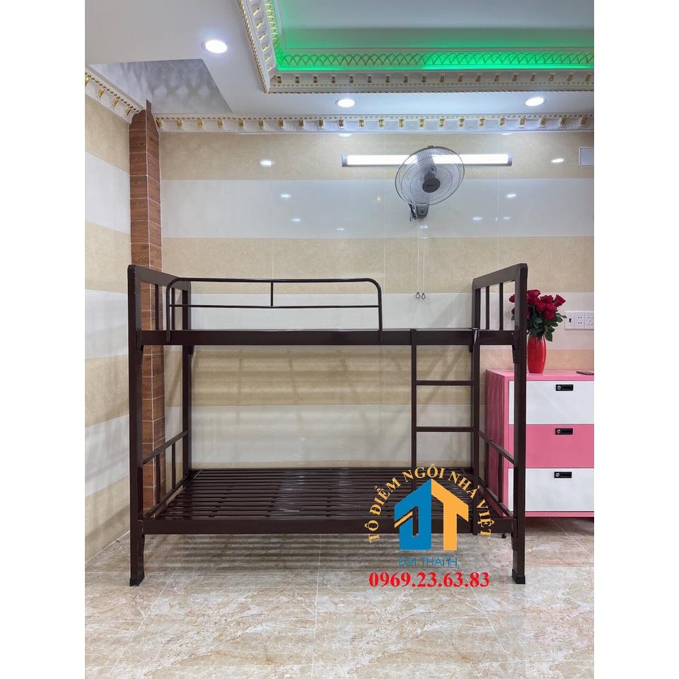 Giường sắt hộp 2 tầng 1m2x1m2 Cao cấp - Đại Thành
