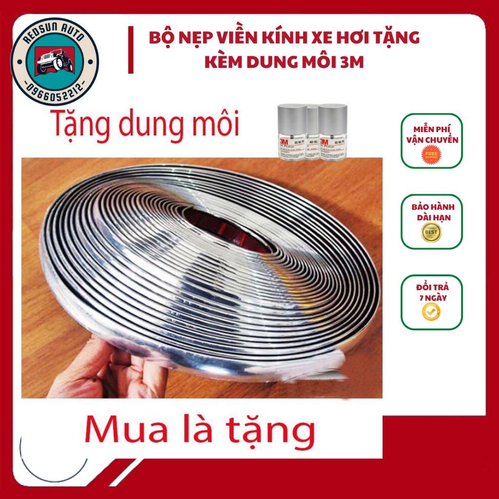 Nẹp viền kính ô tô mạ crom cao cấp, tặng kèm keo 3M (15mét 1 Cuộn )