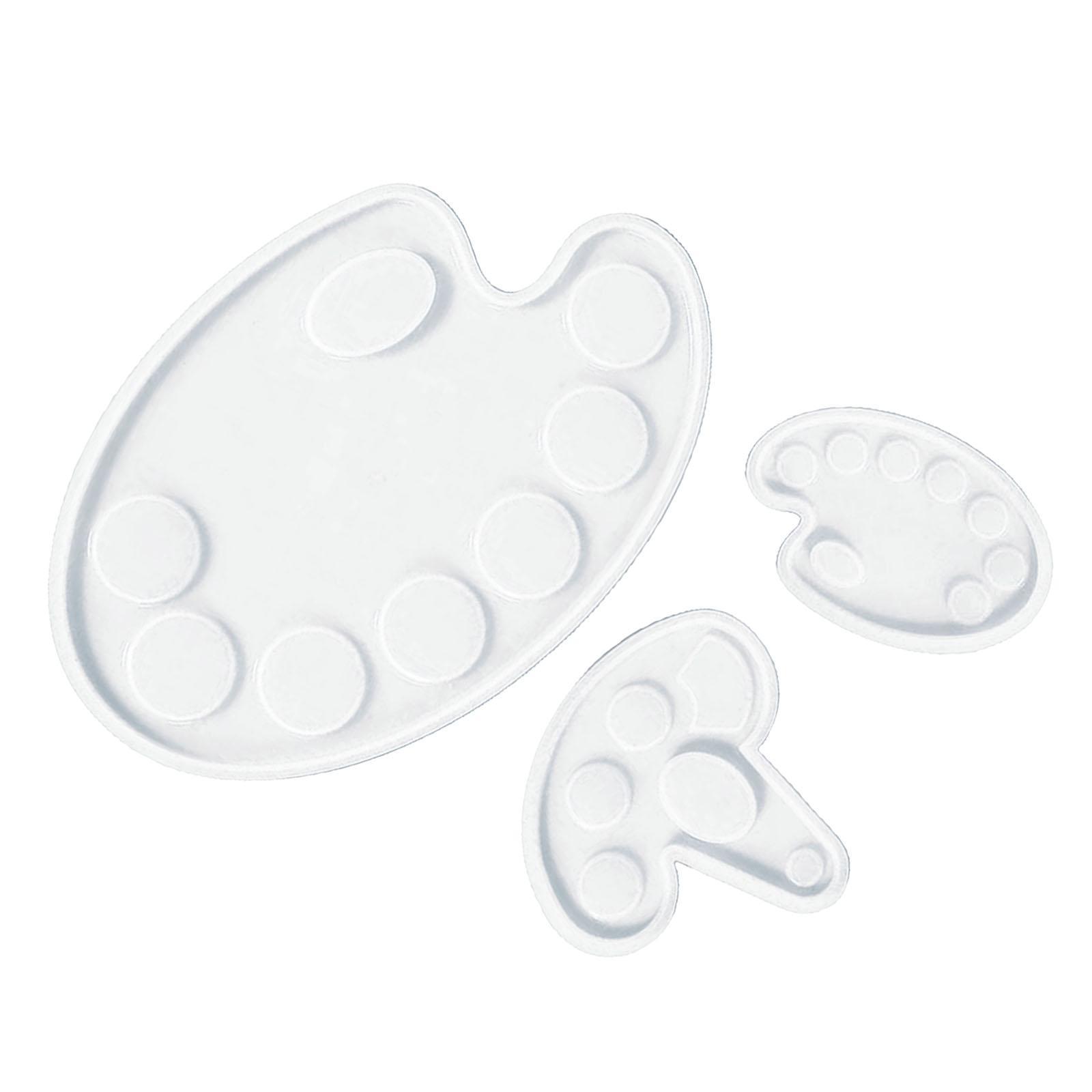 3x Silicone Epoxy Resin Paint Tray Mould Supplies