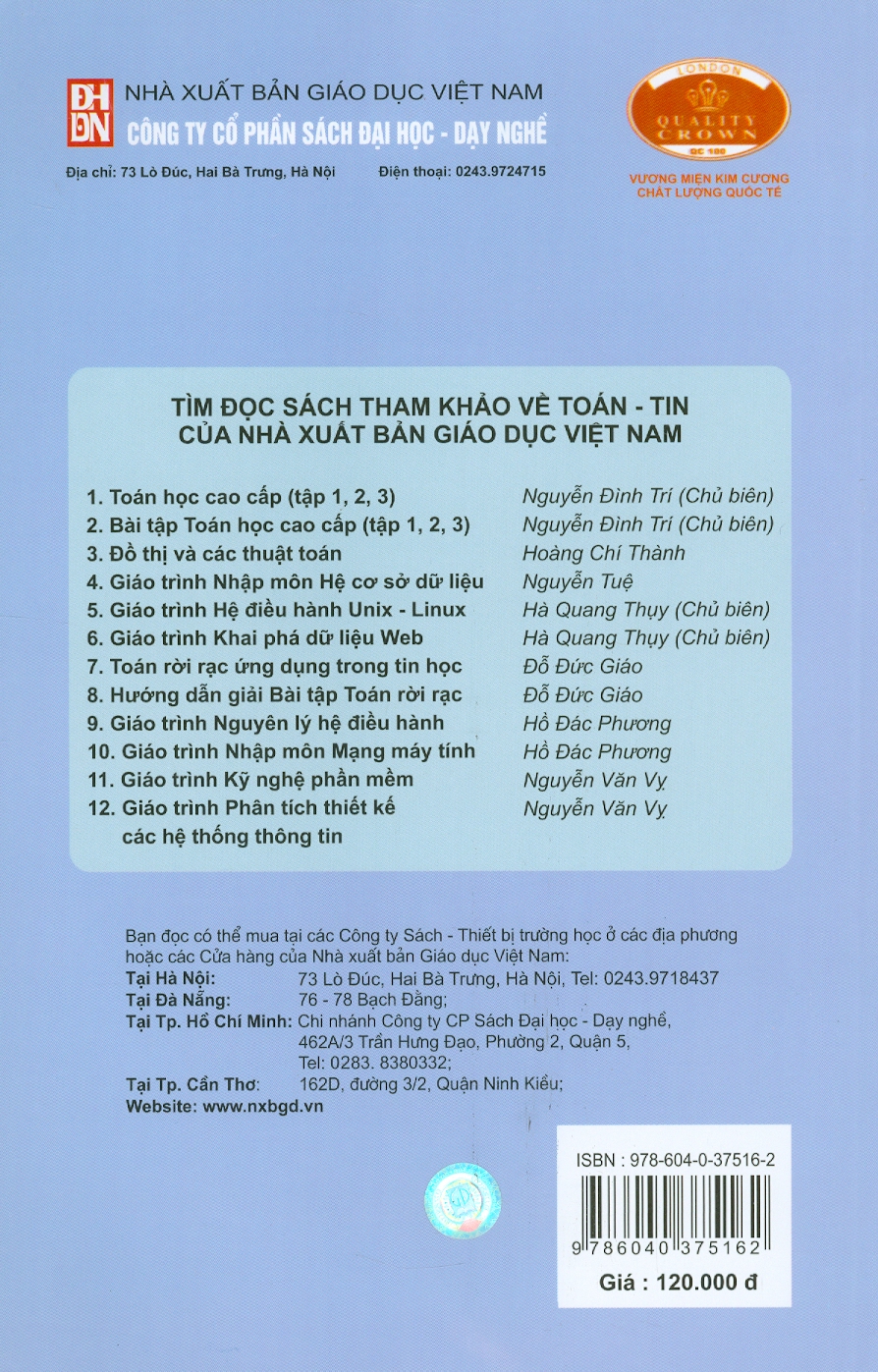 Xác Suất Thống Kê (Dùng cho sinh viên các trường Kỹ Thuật và Công Nghệ) (Tái bản lần thứ tư - năm 2023)