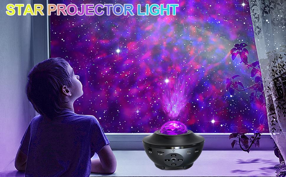 Star Projector Galaxy Night Light Projector, with Remote Control&Music Speaker, Voice Control&Timer, Starry Light Projector for Baby Kids Adults Bedroom/Decoration/Birthday/Party