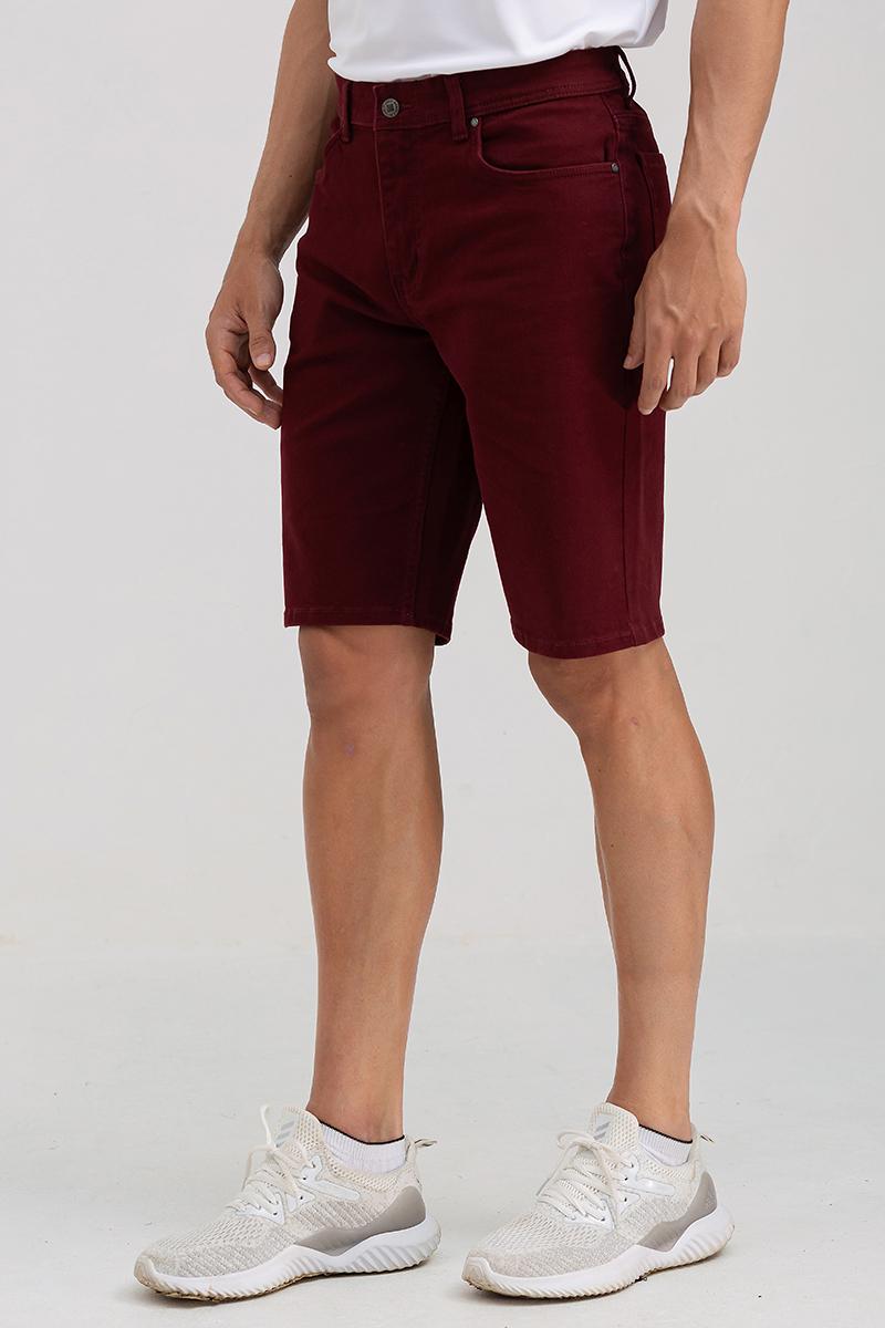 Quần short jeans nam form vừa SP22SS01-JN - RED