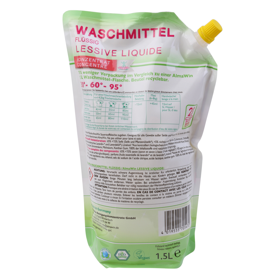 Nước Giặt Hữu Cơ Almawin 1.5l
