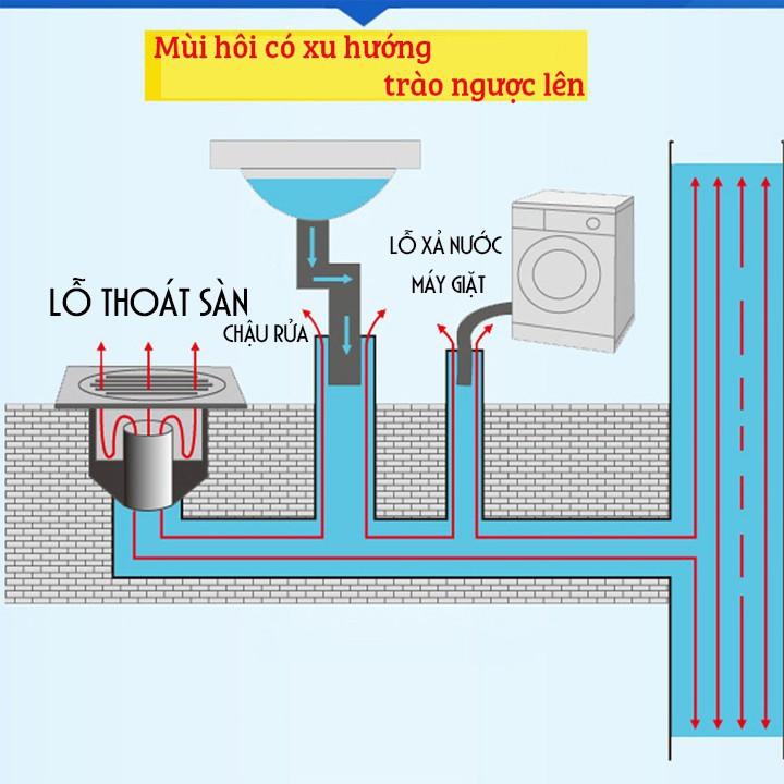 Bộ dụng cụ chặn mùi hôi cống ngăn côn trùng cao, Ống chặn mùi hôi cống, Chống Mùi Hôi Đường Thoát Nước, chống Côn Trùng