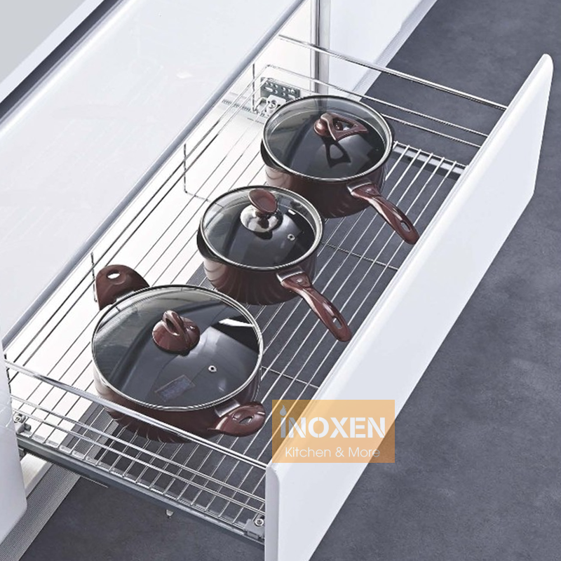 Kệ để nồi chảo gầm tủ bếp BT30480 INOXEN