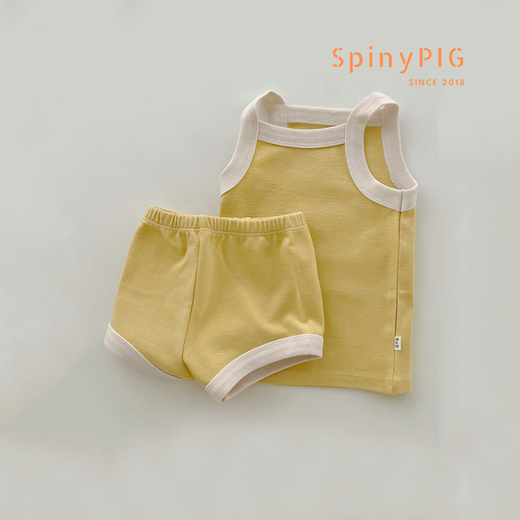 Bộ quần áo cho bé 0-3 tuổi style Hàn Quốc sát nách 2 dây dành cho hè thu chất liệu cotton cực đẹp