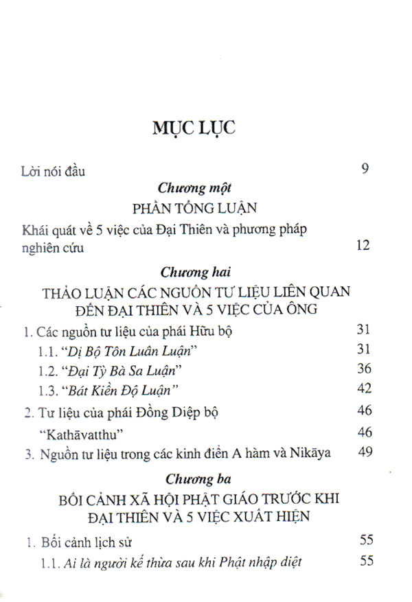 Nghiên Cứu Về 5 Việc Của Đại Thiên (Mahadeva)