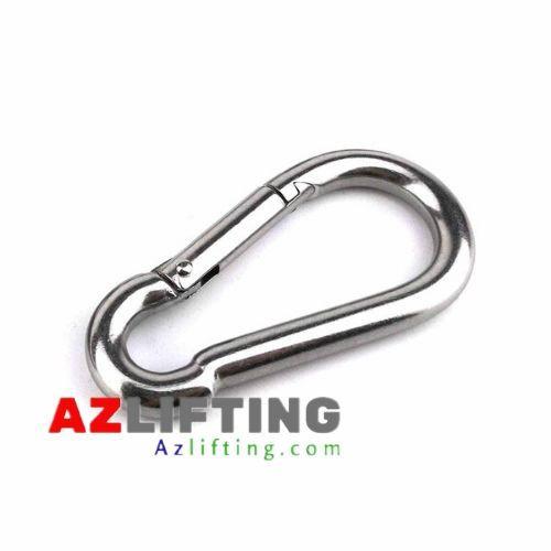 Móc khóa gài thép xi mạ 8cm