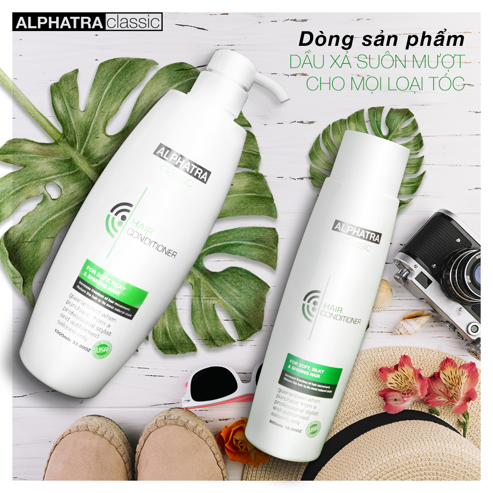 Alphatra Classic | Dầu xả phục hồi tóc hư tổn | HAIR CONDITIONER - 1000ml