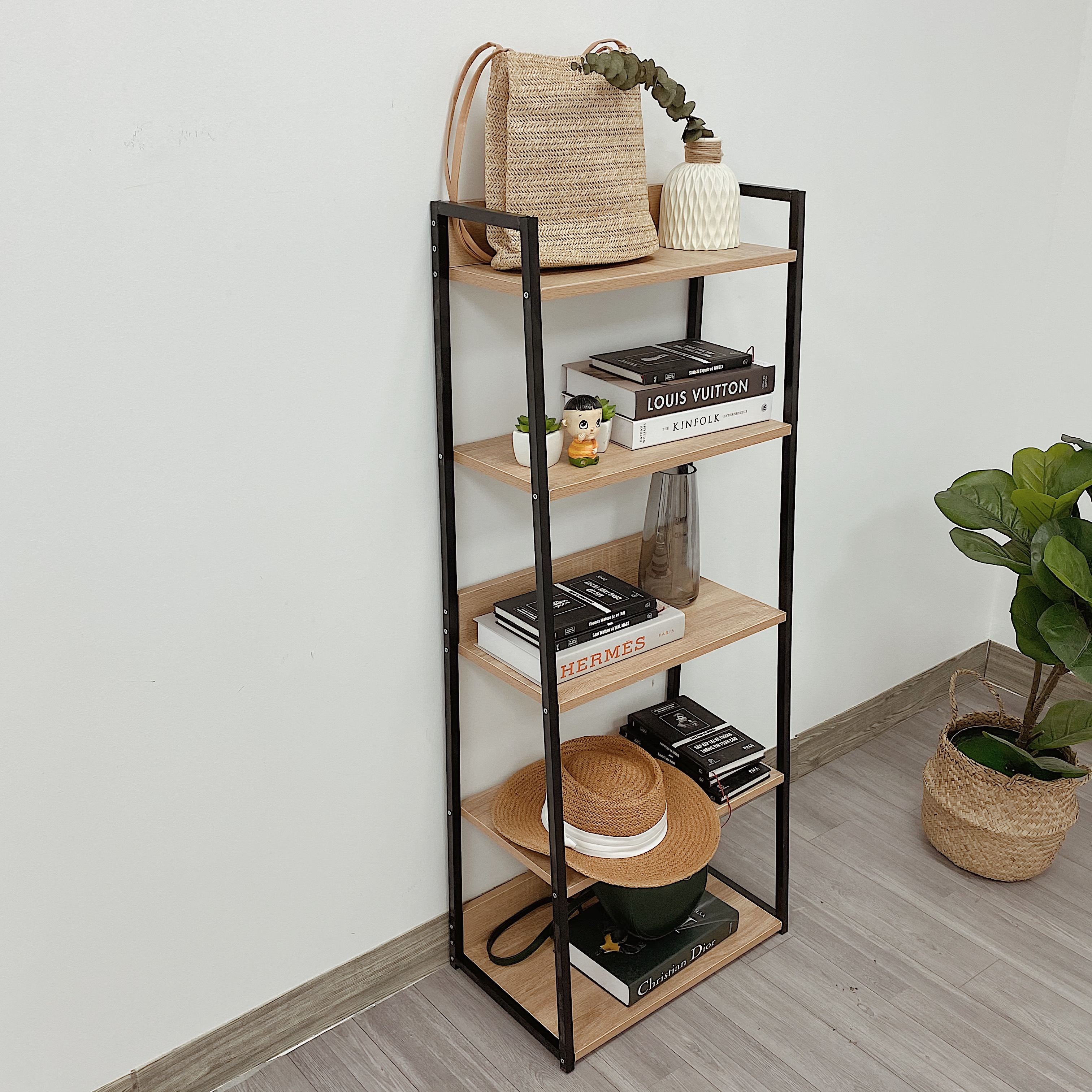 Kệ đa năng 5 tầng, kệ lò vi sóng, để đồ dùng trong bếp khung thép chống gỉ sơn tĩnh điện- AM05/AM06