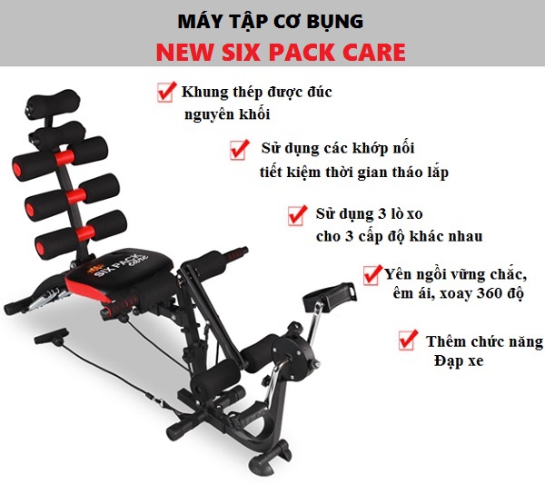 Máy tập bụng đa năng New Six Pack Care