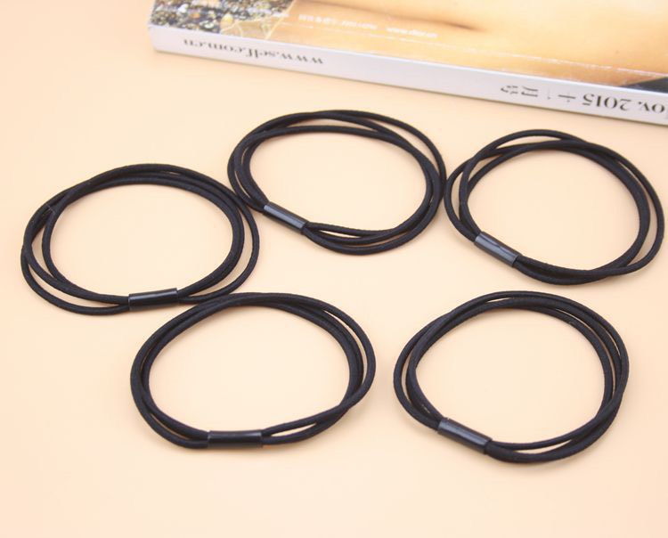 Combo 5 Dây Chun Buộc Tóc, Thun Cột Tóc Mảnh 3 Vòng Màu Sắc Nhã Nhặn SC23