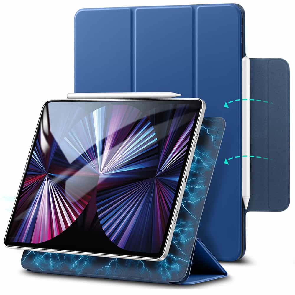 Bao Da Dành Cho Ipad Pro 11 Inch 2021 2022 Esr Rebound Magnetic Slim Case - Hàng Chính Hãng - Xanh Dương