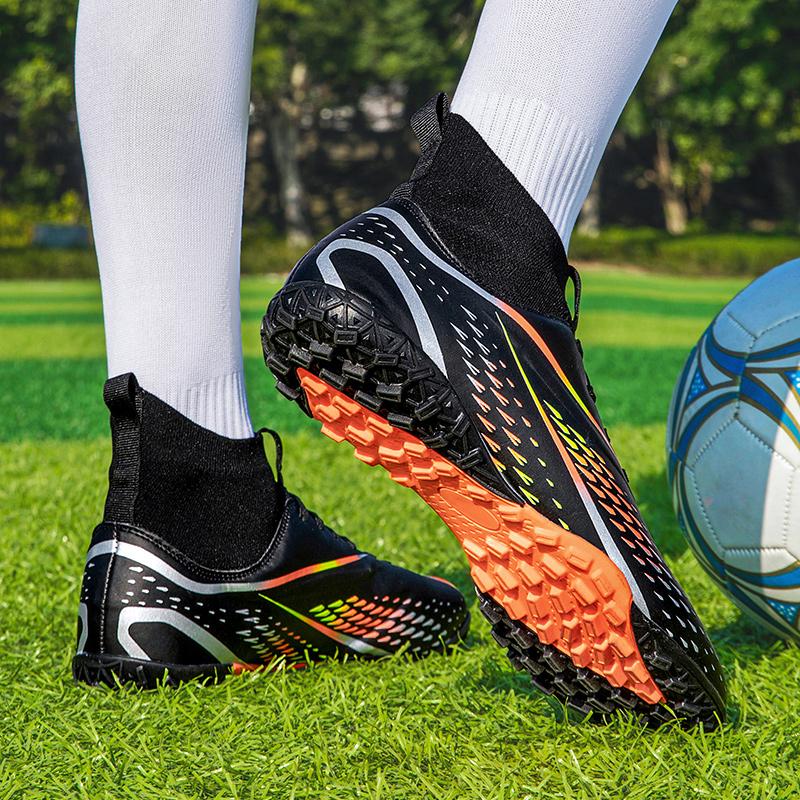 LLLSYLOVE giày bóng đá nam thể thao chống trượt Krampon bóng đá khởi động TF/GF đào tạo trẻ em futsal giày bóng đá siêu trượt cỏ bóng đá giày
