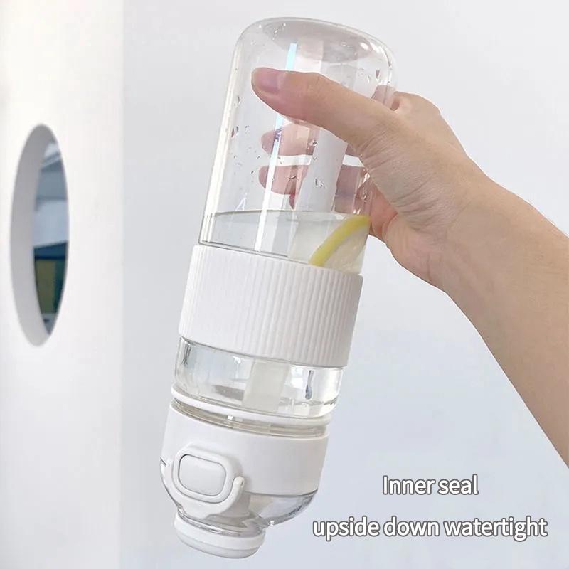 Bình Nước 700ml/900ml Kèm Ống Hút Tiện Lợi Khi Đi Dã Ngoại