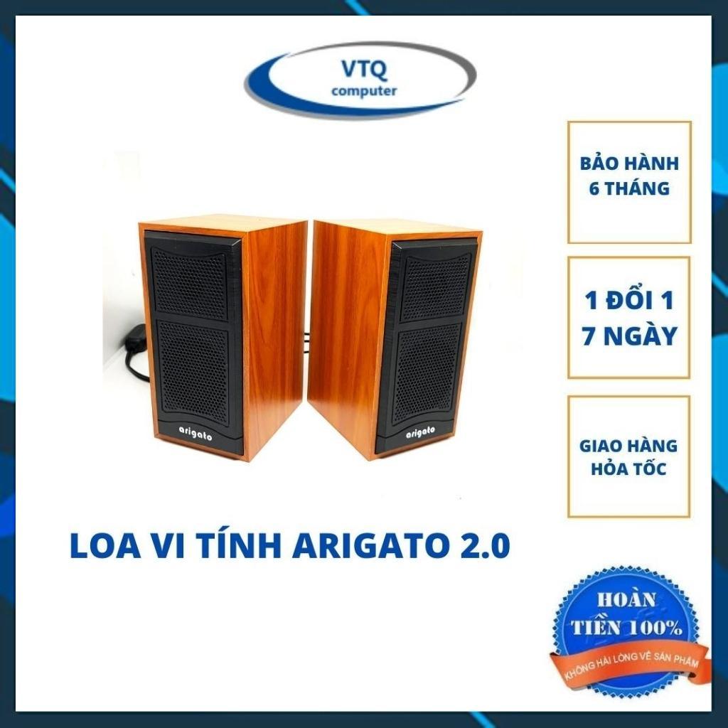 Loa máy tính,loa 2.0 vi tính latop mini để bàn giá rẻ Arigato M22 âm thanh cực chất. màu ngẫu nhiên