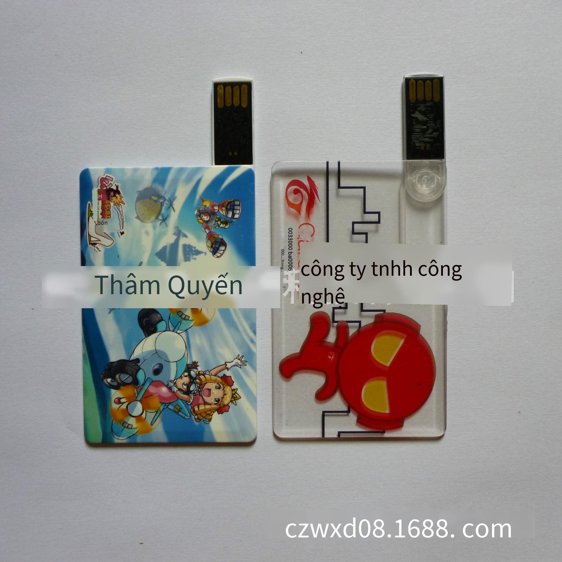 Ưu đãi đặc biệt thẻ xoay trong suốt đĩa u 8g siêu mỏng chống nước và chống sốc đĩa u quảng cáo họp triển lãm đĩa usb in logo