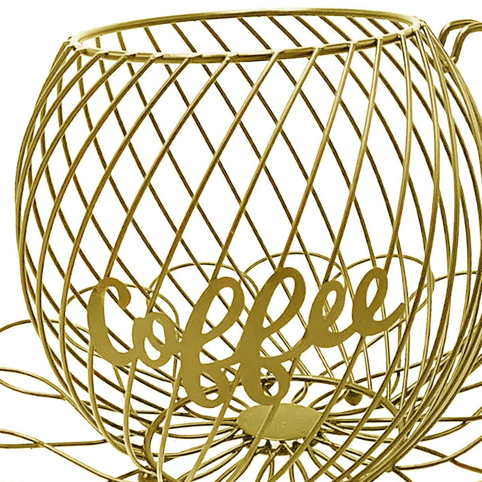 Coffee mug holder stand Coffee Pod Holder Golden