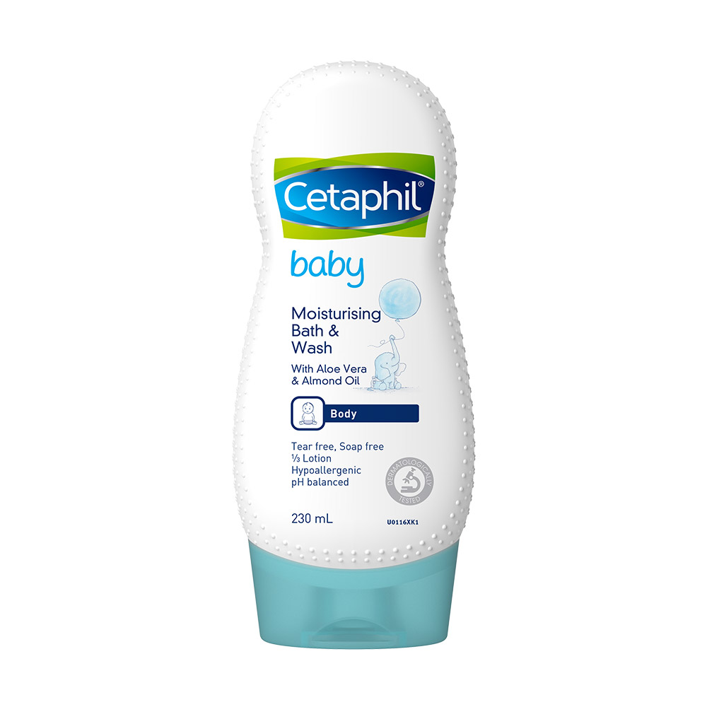 Sữa tắm dưỡng ẩm dịu lành cho bé Cetaphil Baby Moisturizing Bath & Wash 230ml