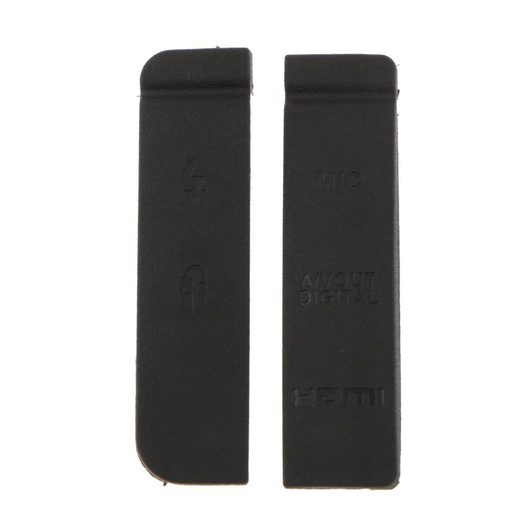 3-6pack Rubber Cover Set for Canon EOS 7D USB Interface Cap AV OUT MIC HDMI Door