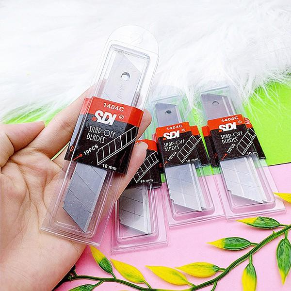Combo 10 lưỡi dao rọc giấy 18mm / 9mm