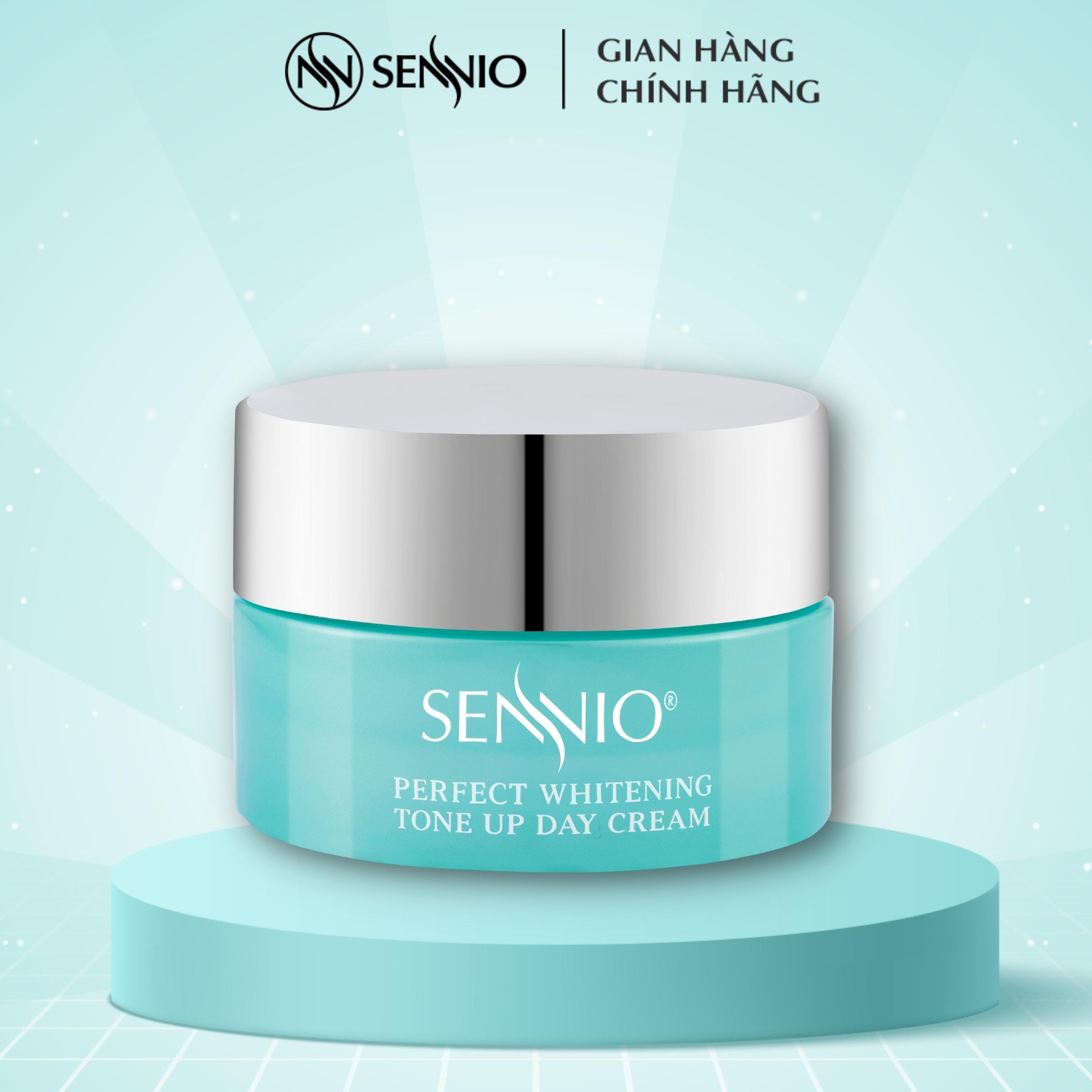 Kem dưỡng ẩm Sennio Perfect Whitening Day Cream dưỡng trắng da mặt ban ngày tái tạo và phục hồi da 30g SNO 829