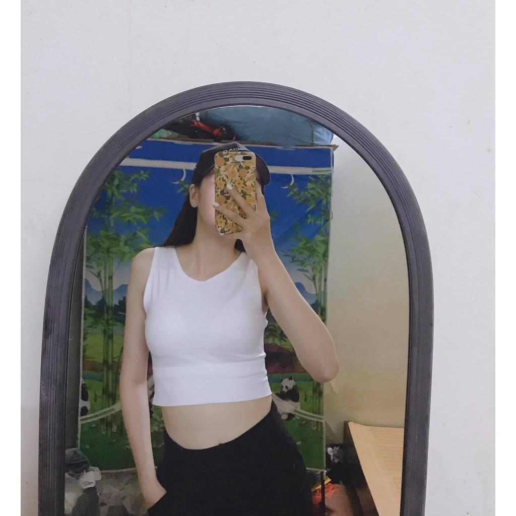 (Ảnh Thật) Bra Thể Thao, Áo Sát Nách, Áo Ba Lỗ Thể Thao, Áo Croptop Thể Thao Co Dãn