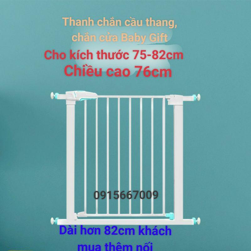 Thanh chắn cửa, chắn cầu thang 75-82cm CAO CẤP KHÔNG cần khoan tường