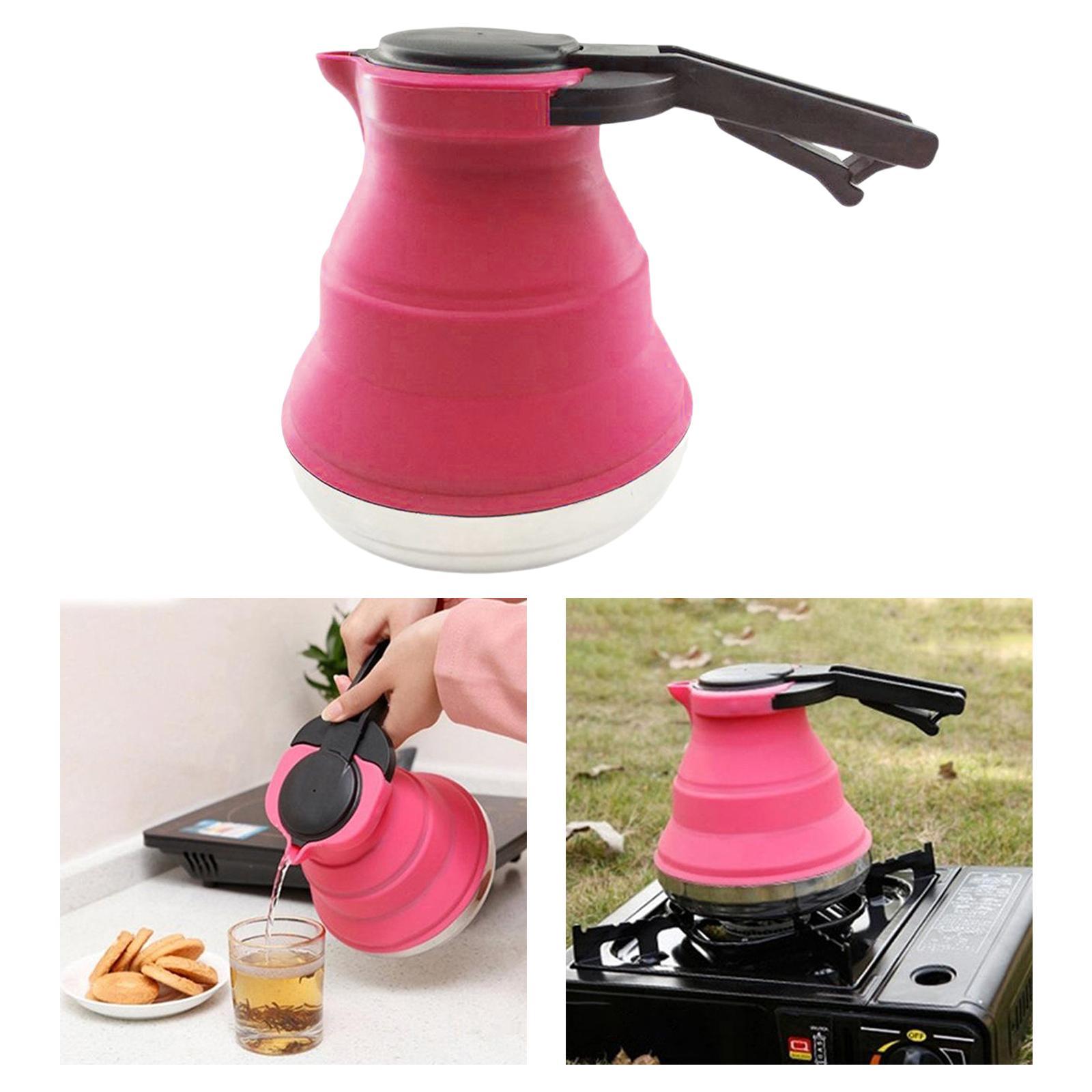 Collapsible Kettle Folded Portable Travel Camping Kettle Silicone