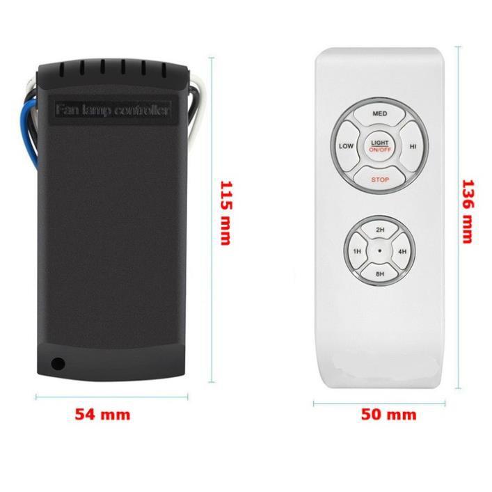 Bộ mạch điều khiển quạt trần từ xa: gồm mạch điều khiển + Remote - Dùng để lắp đặt cho các loại qu