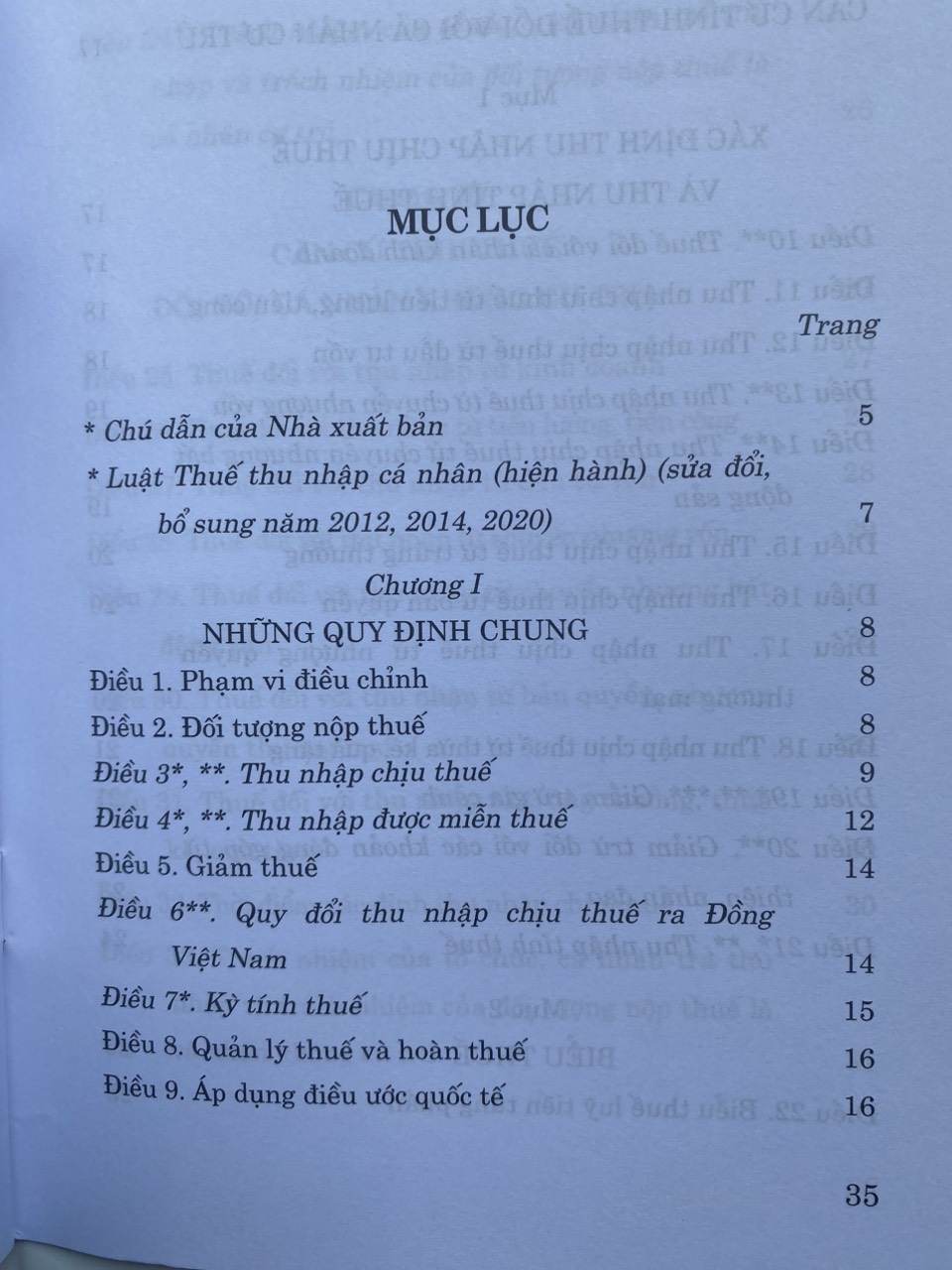 Sách- Luật Thuế Thu Nhập Cá Nhân ( Hiện Hành) ( Sửa đổi, bổ sung năm 2012,2014, 2020)