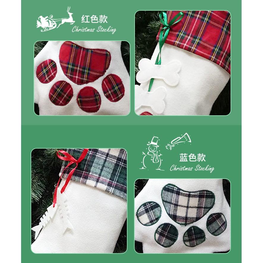 Vớ trang trí Giáng Sinh Cây Thông Noel Christmas Gift Stocking