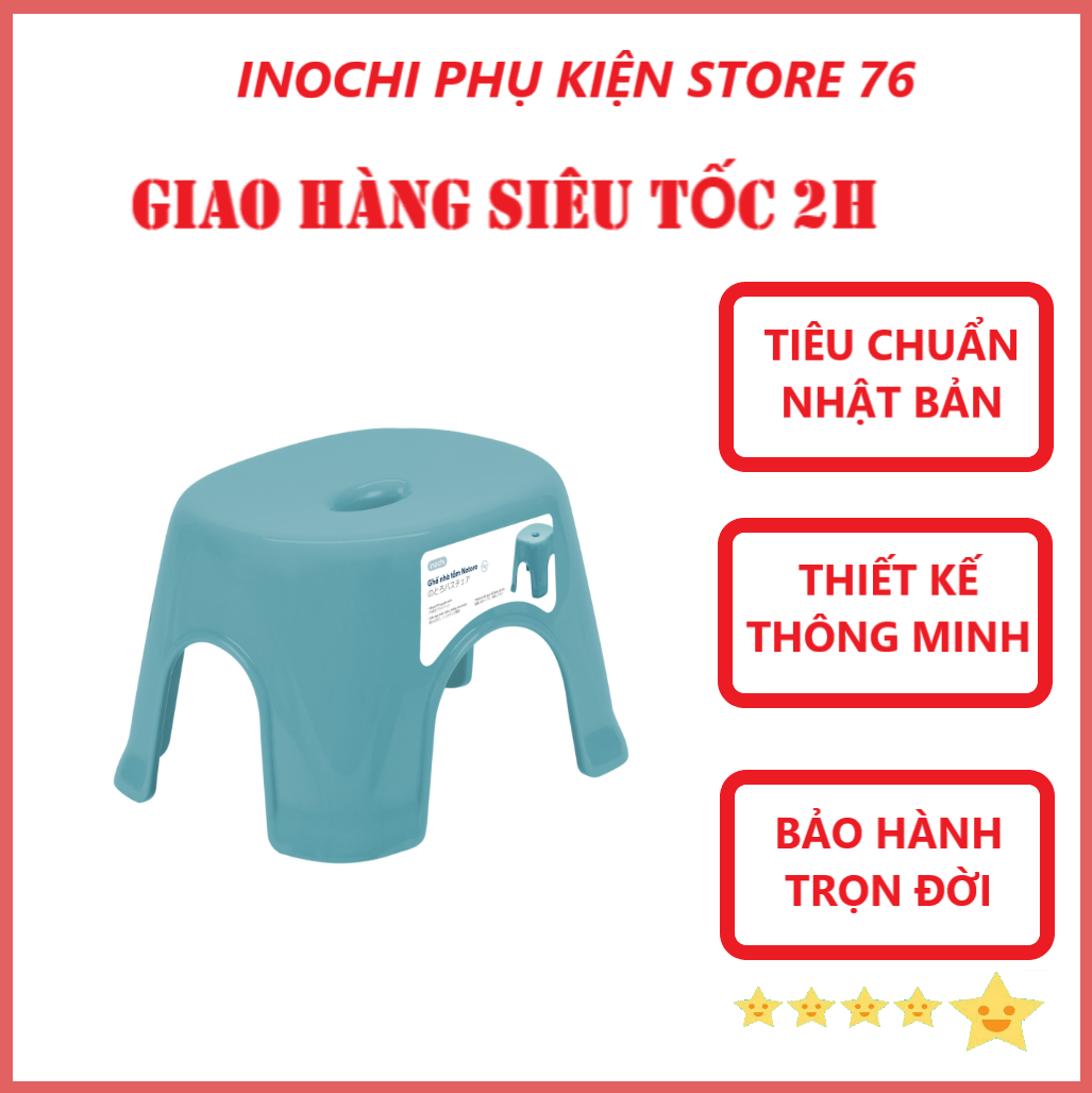 Ghế Nhà Tắm Notoro Inochi Nhựa Cao Cấp Chắc Chắn, Có Đệm Cao Su Chống Trơn Trượt , Chiều Cao Phù Hợp Cho Mẹ Và Bé Hàng Xuất Nhật - Chính Hãng ( Tặng kèm khăn kau Pakasa)