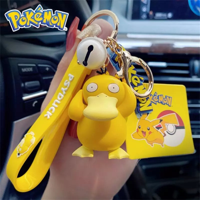 Móc khóa Anime Pokemon Pikachu, Jigglypuft, Psyduck, Squirtle, Bulbasaur siêu dễ thương, hàng cao cấp