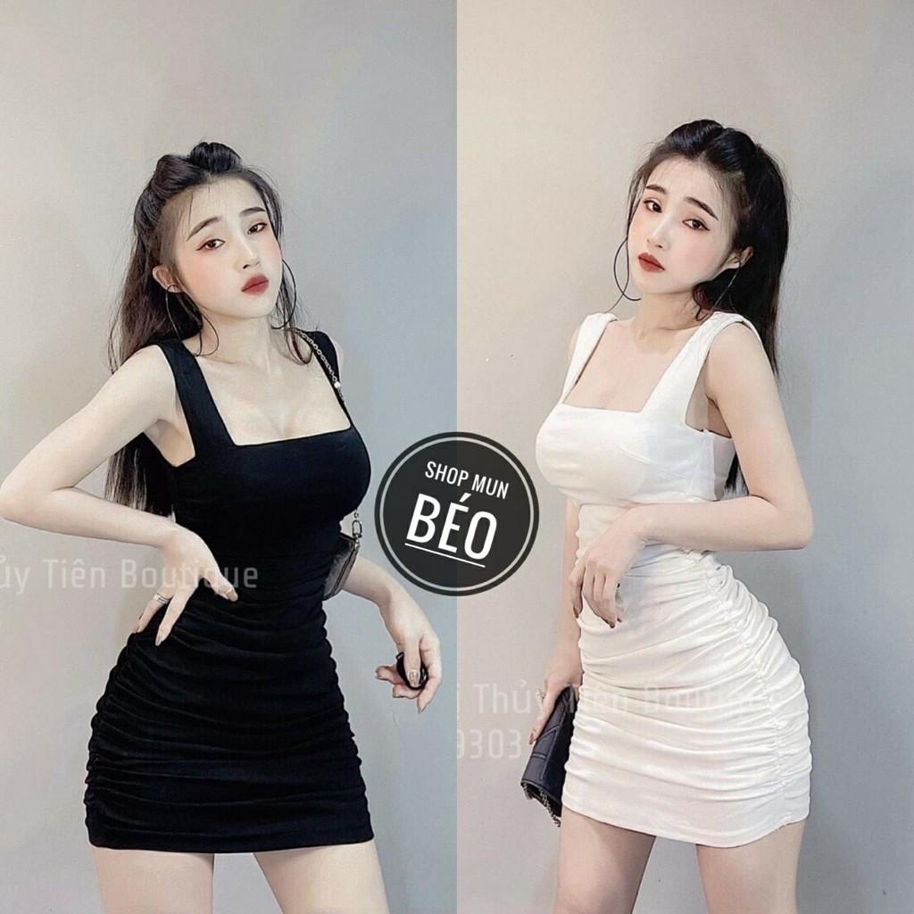 Đầm Body 2 Dây Bảng To Nhún Sườn Thun Borip Thích Hợp Mặc Đi Tiệc Đi Làm Đi Chơi Phù Hợp Với Mọi Phong Cách