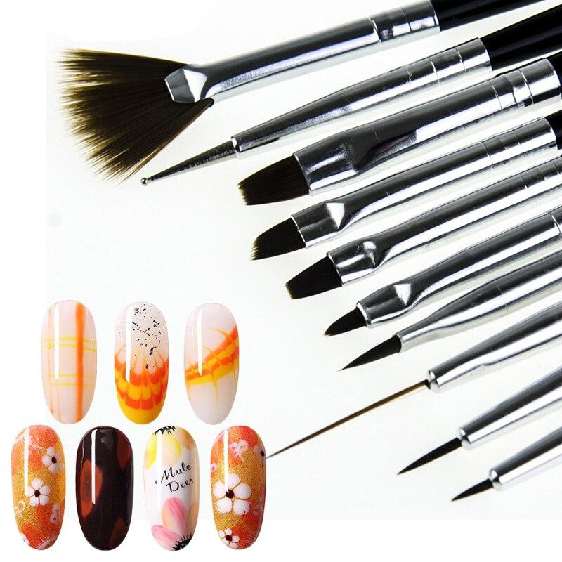 Set 10 Cọ Vẽ Trang Trí Móng Tay Chuyên Dụng