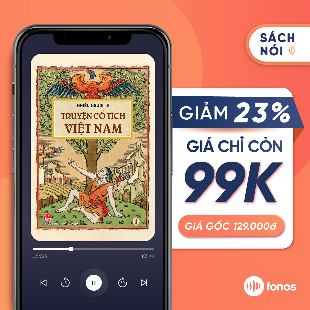 Sách nói Fonos: Truyện Cổ Tích Việt Nam - Tập 1