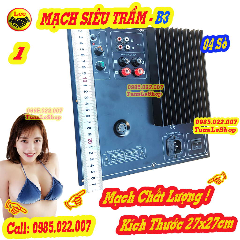 MẠCH SIÊU TRẦM NGUỒN XUYẾN 4 SÒ B3 - KÉO SUB 25 30 40 50