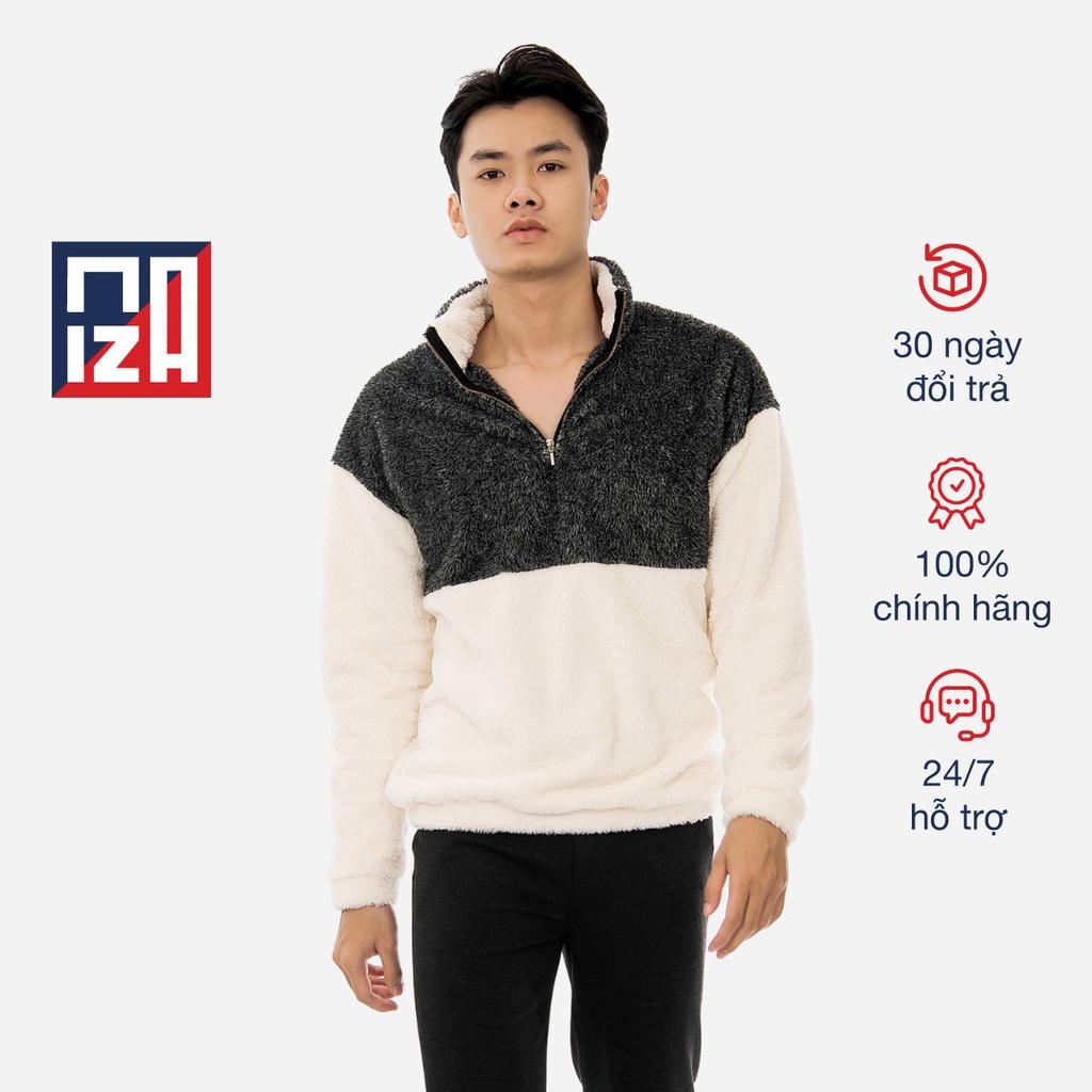 Áo khoác lông cừu dài tay nam CIZA cao cấp form Unisex siêu ấm thời trang mùa đông size S M L XL APDR05