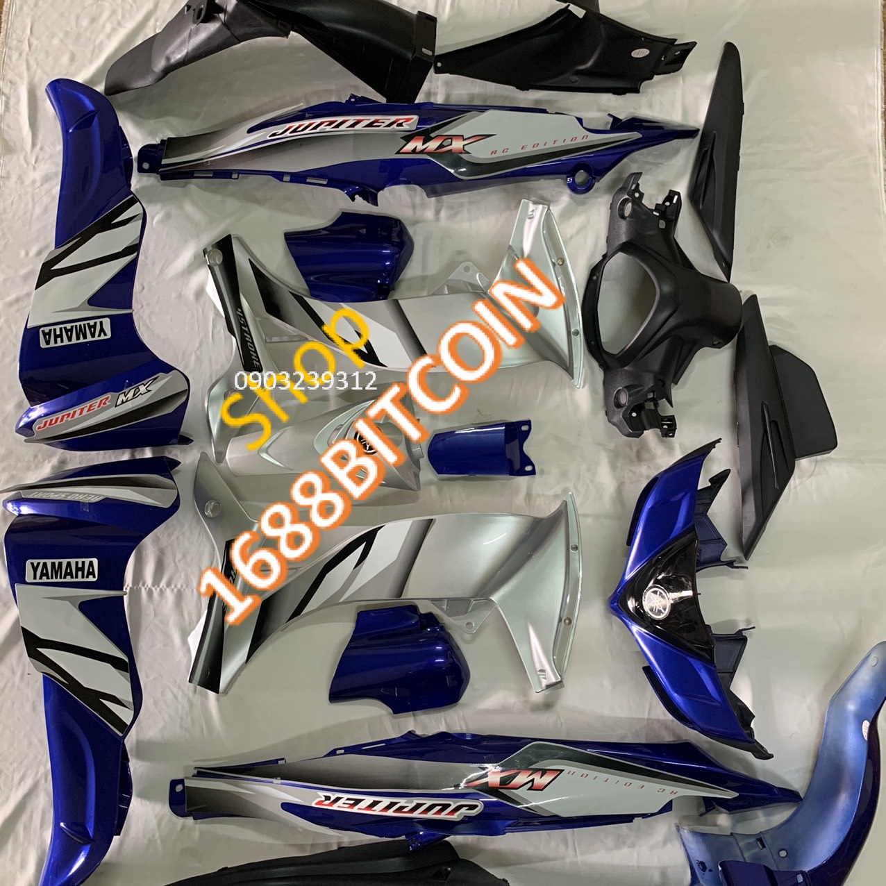 Dàn áo xe JUPITER MX MÀU XANH -jupiter gravita -nhựa nguyên sinh ABS loại 1